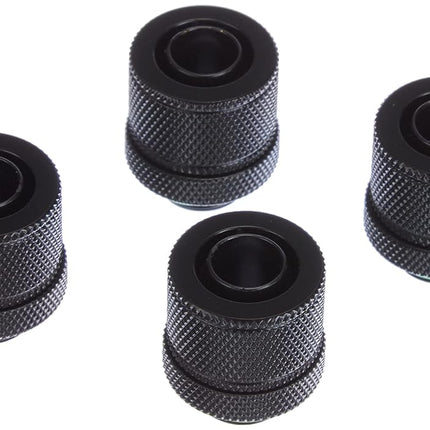 Corsair Hydro X Series, XF Compression 10/13 mm (3/8 Inch or 1/2 Inch) ID/OD Fittings Four Pack (G1/4 Inch BSPP Port Threads, Solid Brass Durability, Compatible with Additional Hydro X Adapters) Black