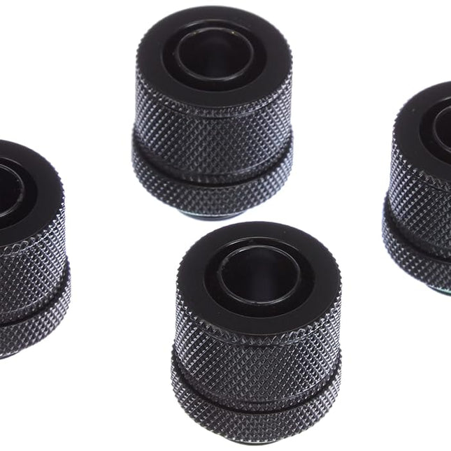 Corsair Hydro X Series, XF Compression 10/13 mm (3/8 Inch or 1/2 Inch) ID/OD Fittings Four Pack (G1/4 Inch BSPP Port Threads, Solid Brass Durability, Compatible with Additional Hydro X Adapters) Black