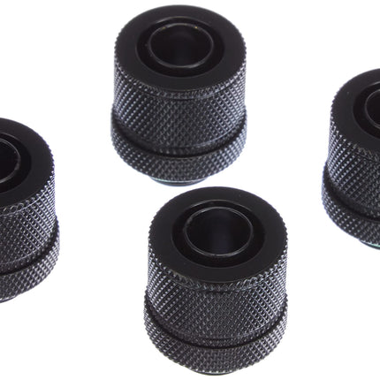 Corsair Hydro X Series, XF Compression 10/13 mm (3/8 Inch or 1/2 Inch) ID/OD Fittings Four Pack (G1/4 Inch BSPP Port Threads, Solid Brass Durability, Compatible with Additional Hydro X Adapters) Black