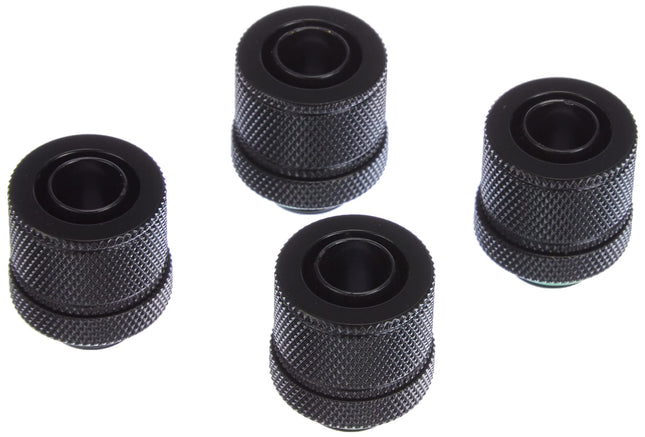 Corsair Hydro X Series, XF Compression 10/13 mm (3/8 Inch or 1/2 Inch) ID/OD Fittings Four Pack (G1/4 Inch BSPP Port Threads, Solid Brass Durability, Compatible with Additional Hydro X Adapters) Black