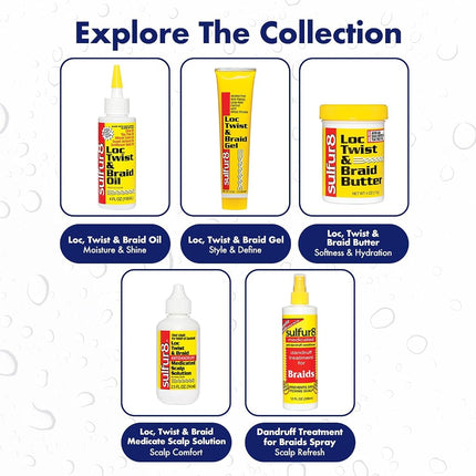 Sulfur8 Loc Twist and Braid Oil, 4 Ounce