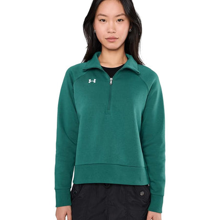 Under Armour Women's Rival Fleece Half Zip, (338) 