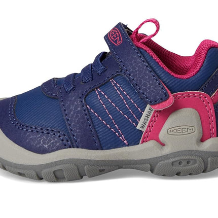 KEEN Unisex-Child Knotch Peak Alternate Closure Sneakers, Blue Depths/Pink Peacock, 4 Toddler
