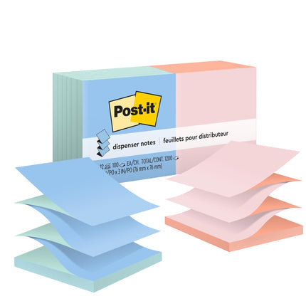 Post-It Pop-up Notes, 3 in x 3 in, Alternating Ult