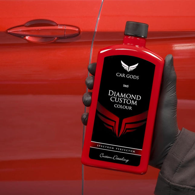 Car Gods Iris Custom Color Light Red 3-in-1 Polish Wax Colour Restorer & Scratch Remover 500 ml - 16 colors Available