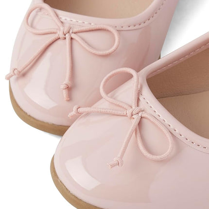 The Children's Place Girl's Baby Toddler Closed Toe Ballet Flats, Pink, 10 US Toddler