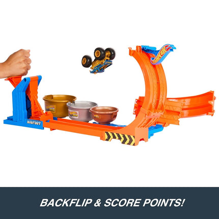 Hot Wheels Monster Trucks Loop-And-Flip Trophy Challenge Playset