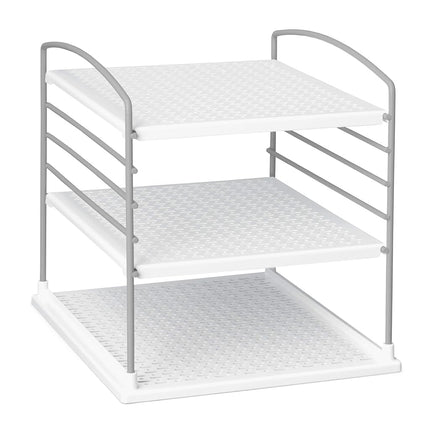 YouCopia UpSpace Adjustable Box Organizer for Foil Wrap and Kitchen Cabinet Storage, Original, White