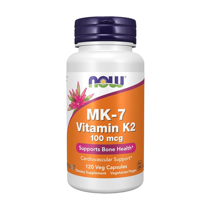 NOW Supplements, MK-7 Vitamin K-2 100 mcg, 120 Veg