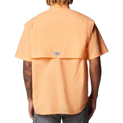 Columbia Men's PFG Bahama II Short Sleeve Shirt, Bright Nectar, 1X