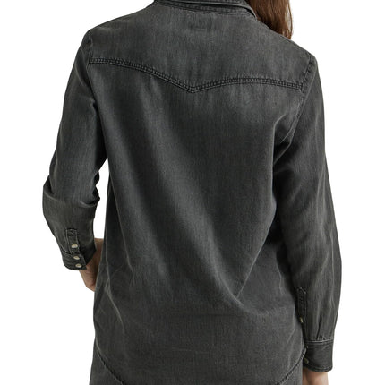 Camisa vaquera de botones para mujer, modelo Boyfriend de Wrangler, Nashville, talla XXL