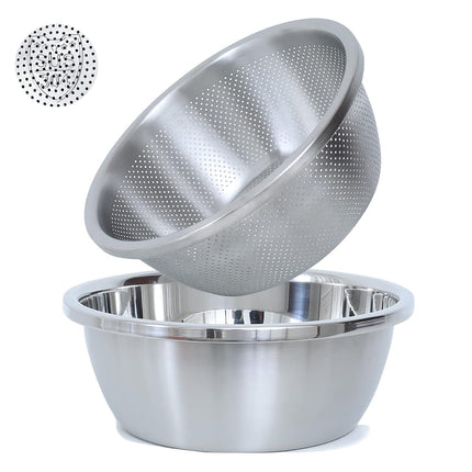 304 Stainless Steel Microporous Colander, 3.5QT La