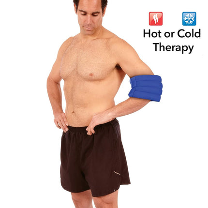 Bed Buddy Joint Wrap - Thérapie chaude et froide pour le soulagement des douleurs musculaires et articulaires - Grande compresse chauffante pour genou, poignet, coude, cheville, bras ou jambe (Paquet de 2)