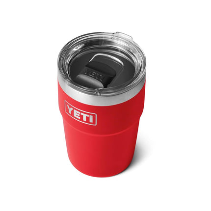 YETI Rambler 16 oz Stackable Tumbler, Vacuum Insulated, Stainless Steel with MagSlider Lid, Rescue Red