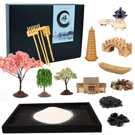 Yoquare 10" x 7" Mini Zen Garden Kit