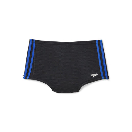 Speedo Men's Swimsuit Square Leg Poly Mesh Training Suit Black/Blue
