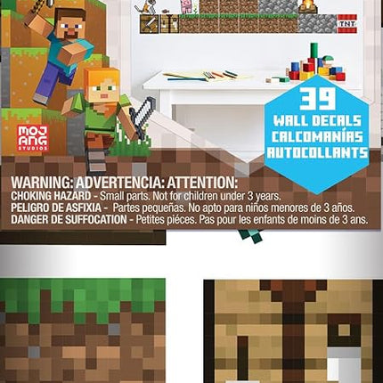 RoomMates Minecraft Blocks Build Your Own Wall Decals, RMK5581SCS