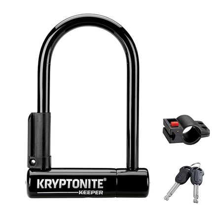 Kryptonite Keeper Mini-6 Bike U-Lock, Heavy Duty A