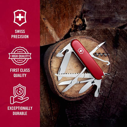 Victorinox Huntsman Swiss Army Pocket Tool - Red, 1371300