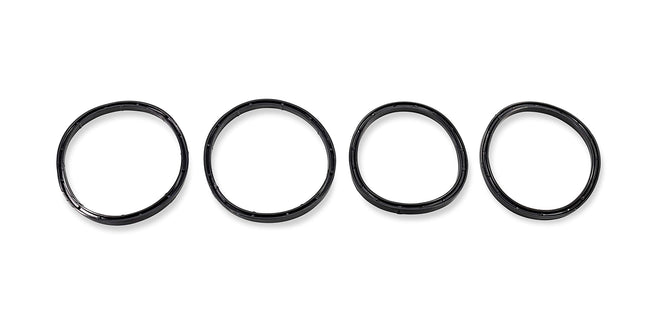 Camco Sewer Hose Replacement Gasket - Replacement Gaskets for RV Sewer Fittings to Ensure an Odor Tight Seal | Two Bayonet & Two 4-in-1 Gaskets - 4 Pack (39834), Black