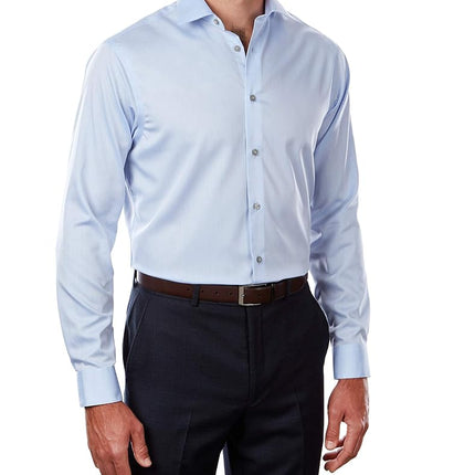 Calvin Klein Men's Regular Fit Non Iron Herringbon