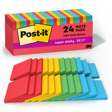 Post-It Super Sticky Notes, 3 x 3 inches, Marrakes