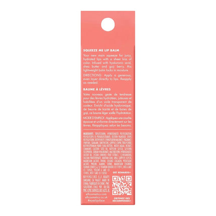 Strawberry Lip Balm Squeeze Me by Elf 6g