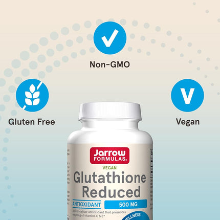 Jarrow Formulas Reduced Glutathione, Supports Liver Health, 500 mg, 120 Veggie caps