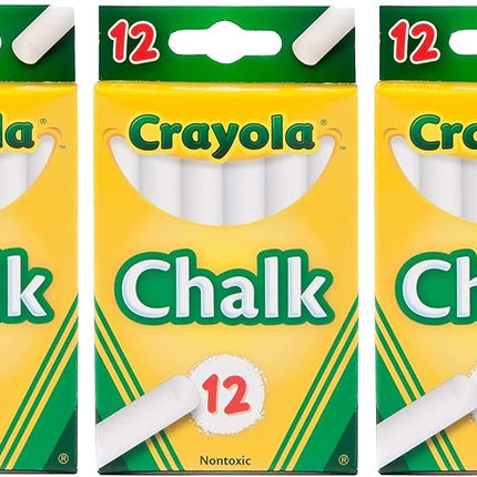 Crayola White Chalk 12 Ea (Pack Of 3)