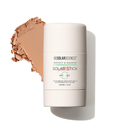 MDSolarSciences Stick Solaire Teinté SPF 40 - Se fond parfaitement à la peau - Léger, Fini Mat - Formule Minérale Pure - Sans Traces Blanches - Sans Parfum et Vegan - Écran Solaire 16 g