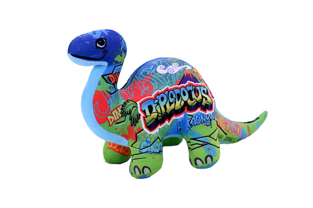 Wild Republic Graffiti Dino, Diplodocus, Stuffed A