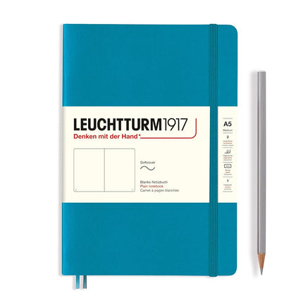 Softcover Medium Ruled Notebook, 123 Page (Ocean) 