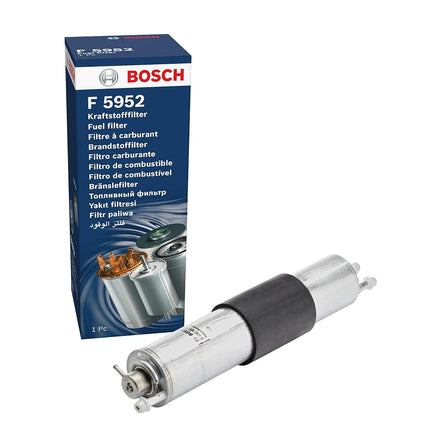 Bosch F5952 Car Gasoline Filter - Separates Particles from Fuel - Protects the Injection System