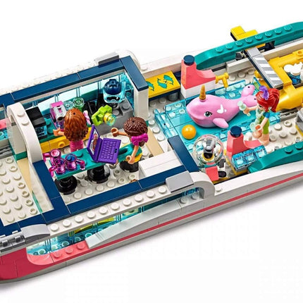 LEGO Friends Rescue Mission Boat 41381 Boat Building Kit with Mini Dolls and Toy Sea Creatures includes Narwhal Figure, Treasure Chest and more for Creative Play (908 Pieces)