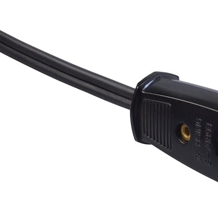 Woods 0293 2-Foot HPN Mini Plug Appliance Cord, Black