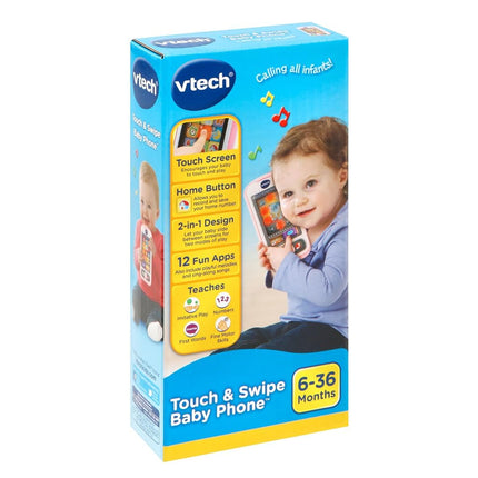 VTech Touch & Swipe Baby Phone - Pink