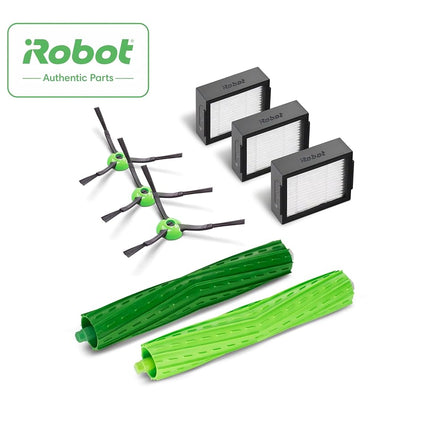 iRobot Roomba Authentic Replacement Parts - Roomba e, i, & j Series Replenishment Kit, (3 High-Efficiency Filters, 3 Edge-Sweeping Brushes, and 1 Set of Multi-Surface Rubber Brushes)