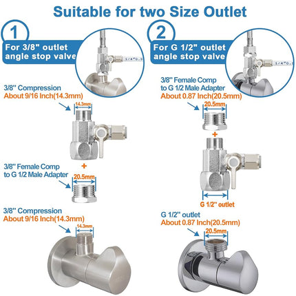 Refrigerator Water Line Kit - Food Grade Water Installation Kit for Refrigerator Ice Maker, 1/4 Inch, D.E. 25 Feet Water Pipe with Water Adapter