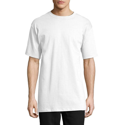 Hanes Men's Tall Short Sleeve Beefy-T, White, XX-Large/Tall (Pack of 2)