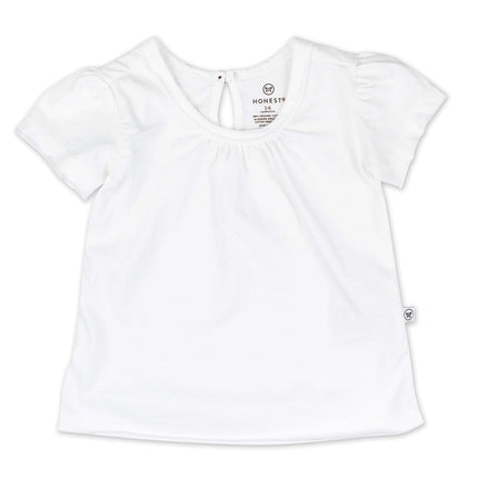 HonestBaby Baby and Toddler Short Sleeve 100% Organic Cotton T-Shirt, Multipack (Legacy), Bright White, 24 Months