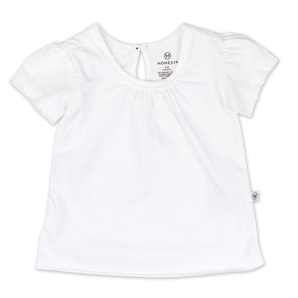 HonestBaby Baby and Toddler Short Sleeve 100% Organic Cotton T-Shirt, Multipack (Legacy), Bright White, 24 Months