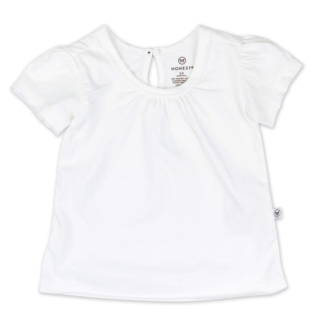 HonestBaby Baby and Toddler Short Sleeve 100% Organic Cotton T-Shirt, Multipack (Legacy), Bright White, 24 Months