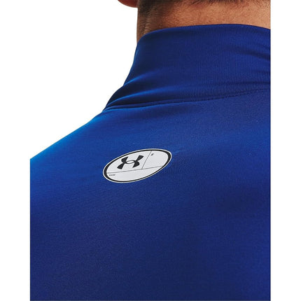 Under Armour ColdGear Armour Comp Mock para hombre, camiseta de hombre de doble capa con interior ultra cálido, capa base para correr, ciclismo y actividades en climas fríos, Royal / / White, XXL