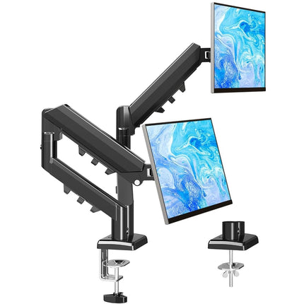 MOUNTUP Dual Monitor Gas Spring Arm Desk Mount for