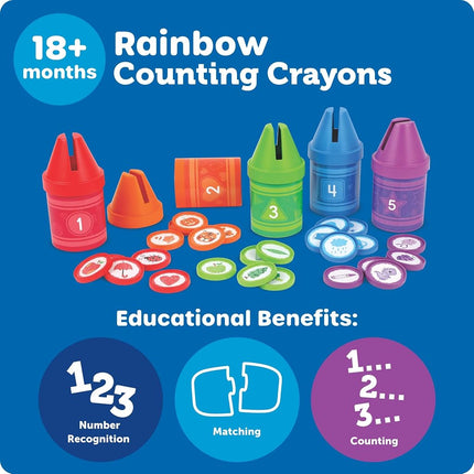 Learning Resources Counting Crayons, Ages 18 Months+, Early Maths Toy