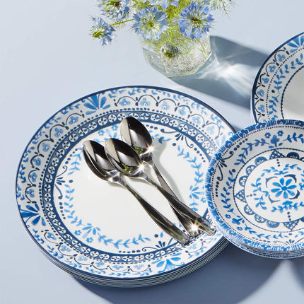 Corelle 6-Piece Chip Resistant Dinnerware Set, Glass, Portofino