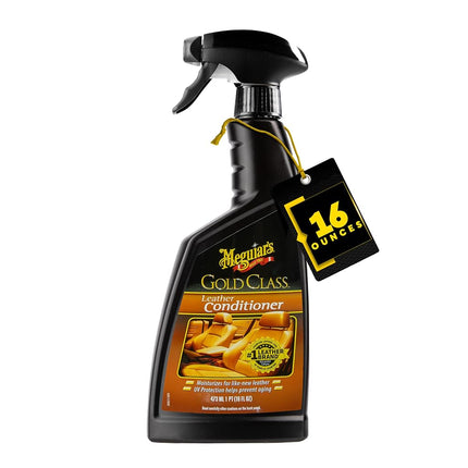 Meguiar's Gold Class Leather Conditioner, 473 ml | Nourishes and Protects Car Leather | Restores Softness and Flexibility | Prevents Cracking and Fading