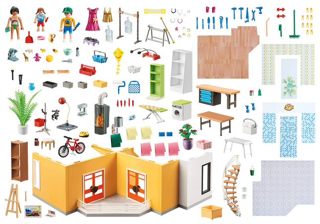 Playmobil City Life 70986 Extension de Maison Moderne, Avec Effets Lumineux, Jouet pour Enfants de 4 ans et plus