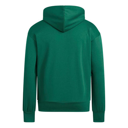 adidas Men's Essentials Feelcozy Fleece Hoodie, Collegiate Green/Black, M Tall