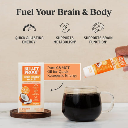 BULLETPROOF Brain Octane Oil, 15 Count